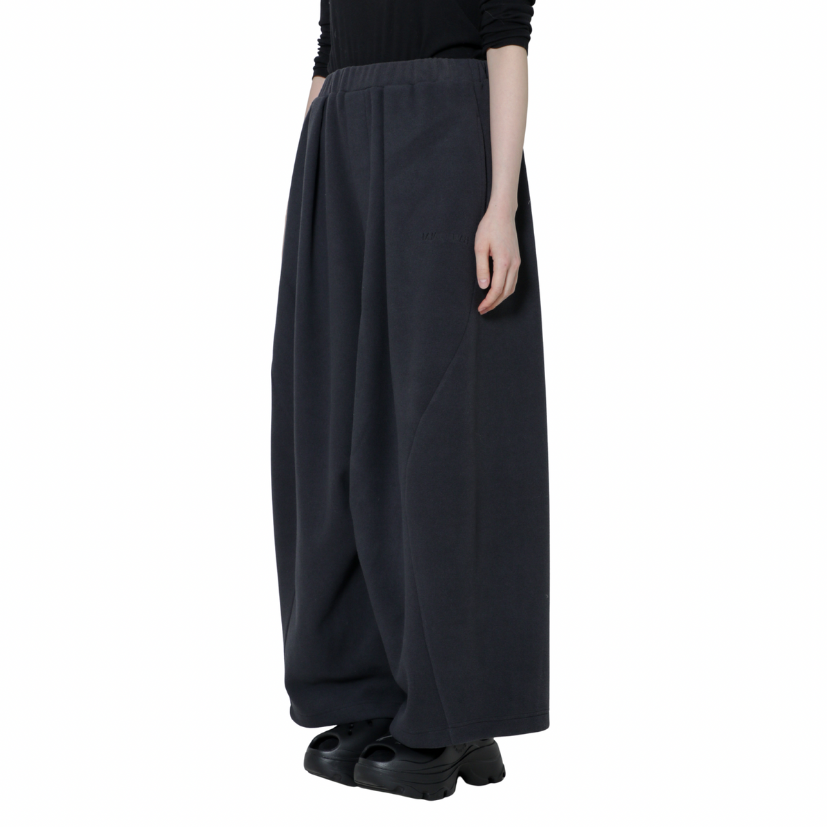 FLEECE WIDE PANTS