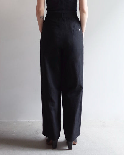 Used / WOOL TAPERED PANTS
