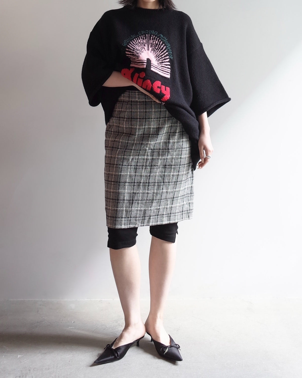 Used / CHECK SKIRT
