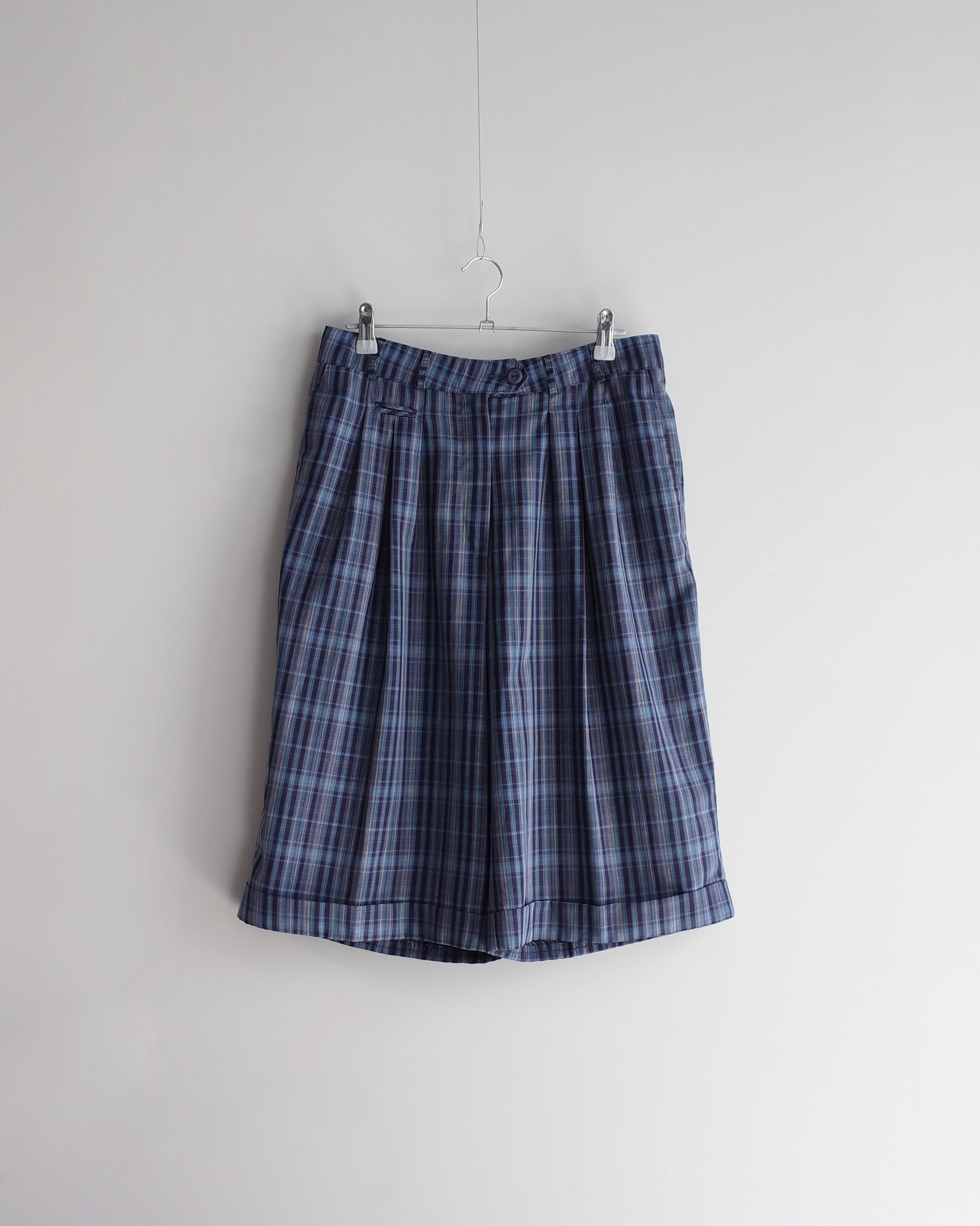 Used  / CHECK HALF PANTS