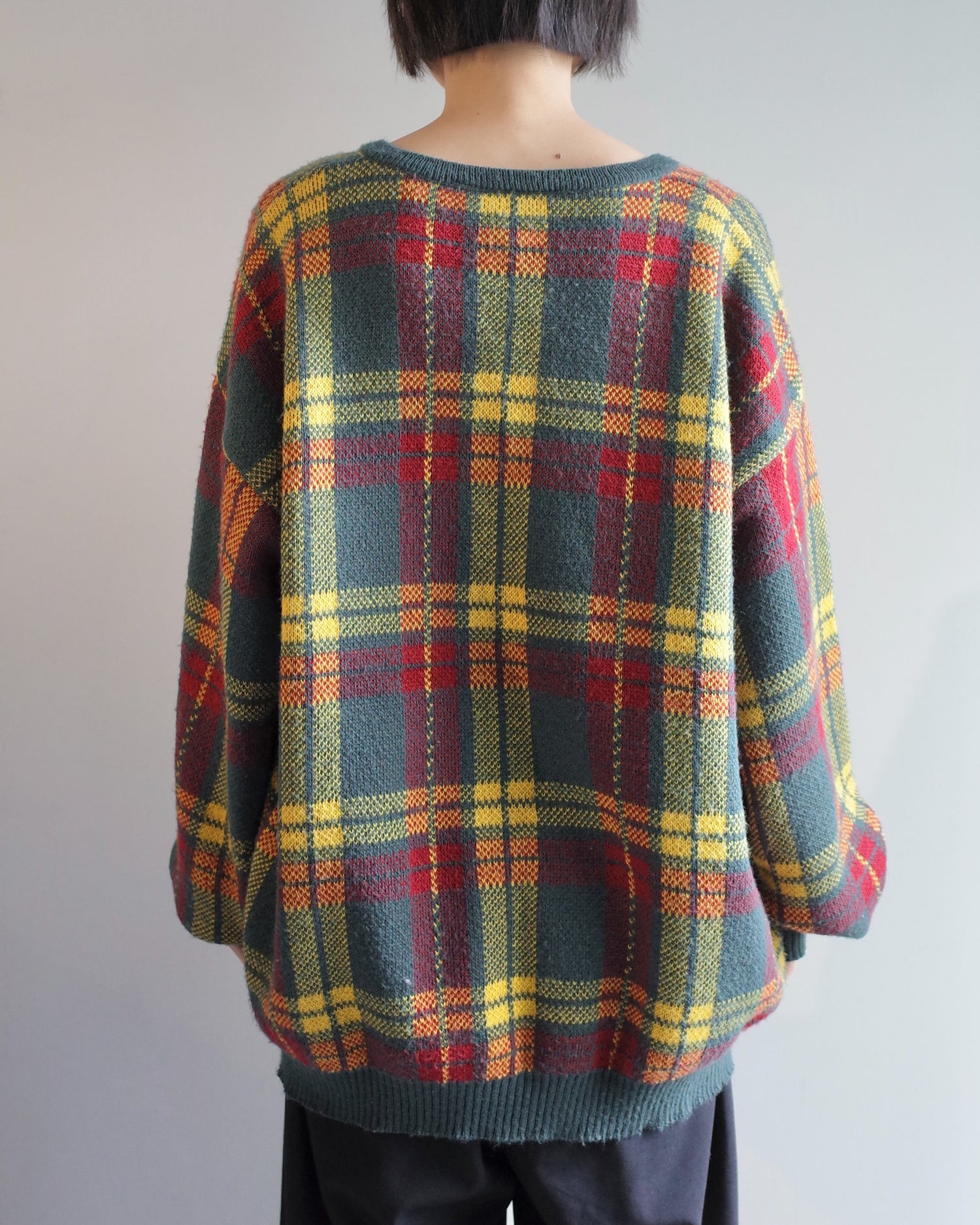 Used / V NECK KNIT PULLOVER