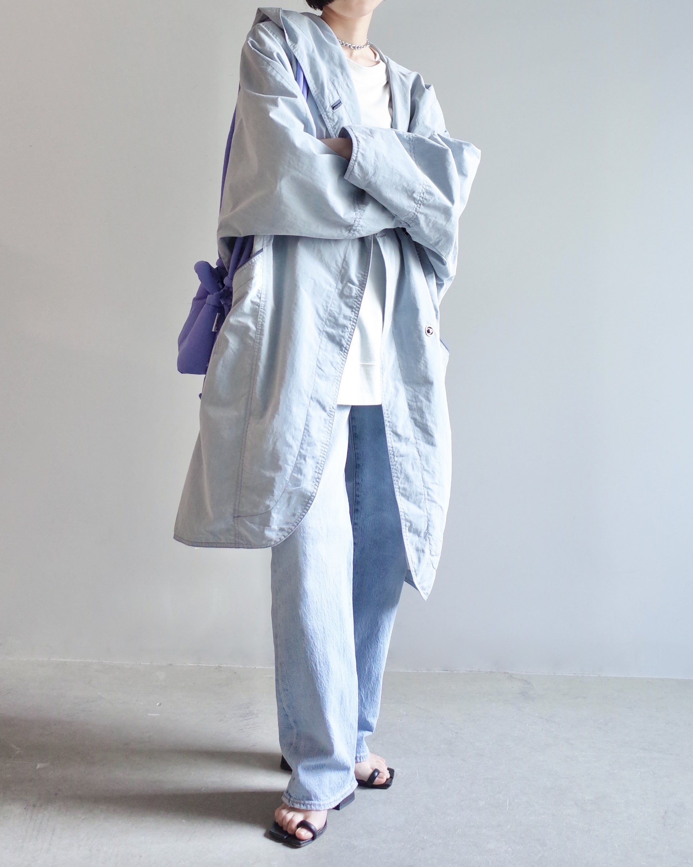 Used / HOODED COTTON COAT