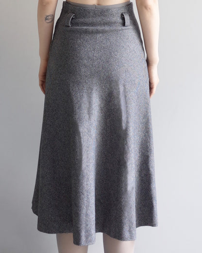Used / WOOL MIDI SKIRT