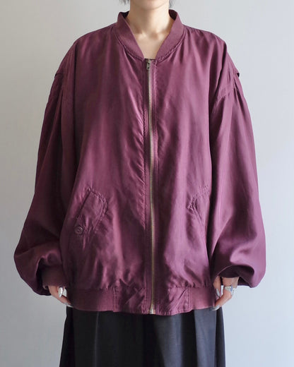 Used / SILK ZIPUP BLOUSON
