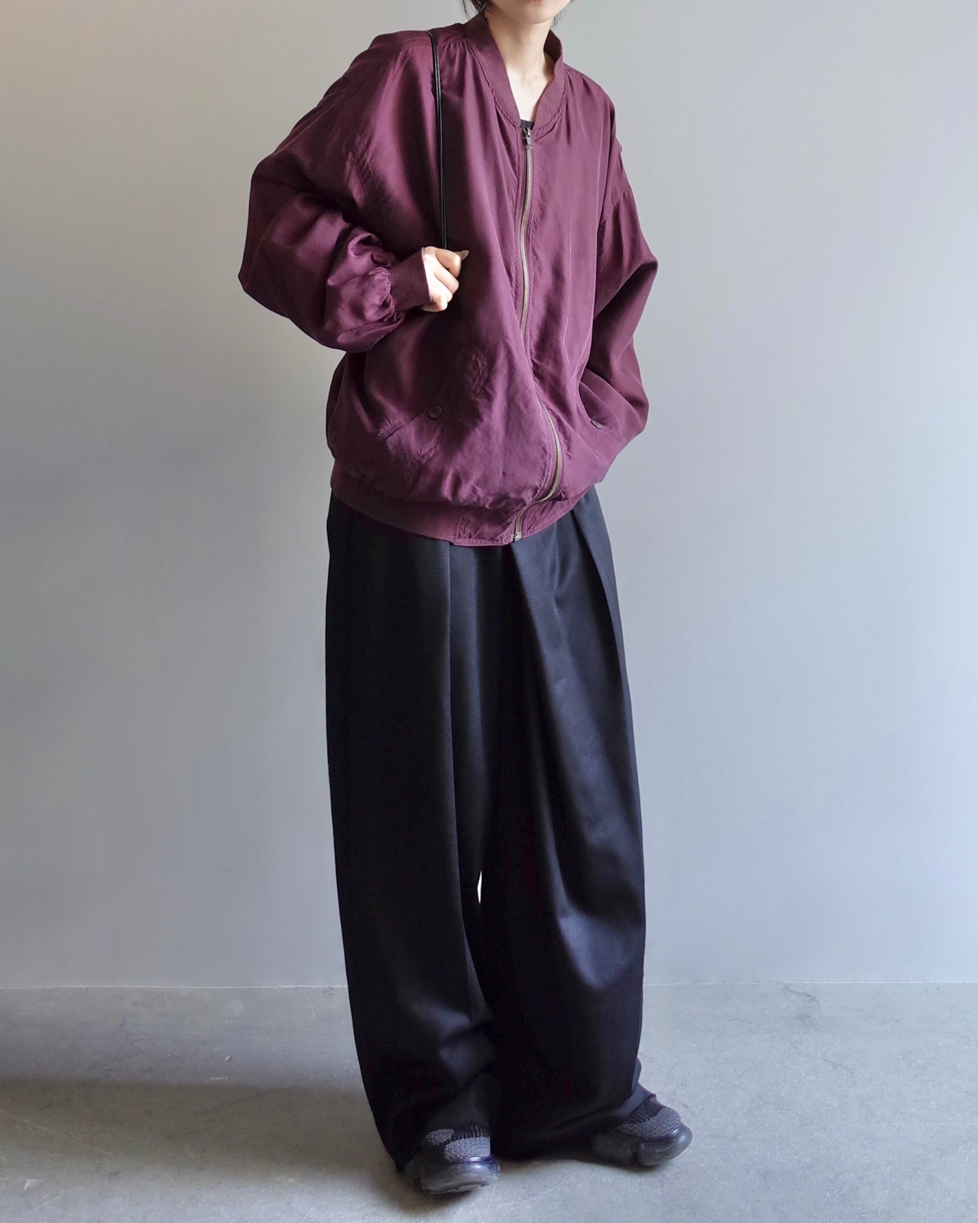 Used / SILK ZIPUP BLOUSON