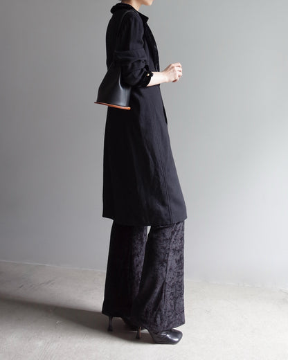 Used / VELOUR COLLAR ONEPIECE
