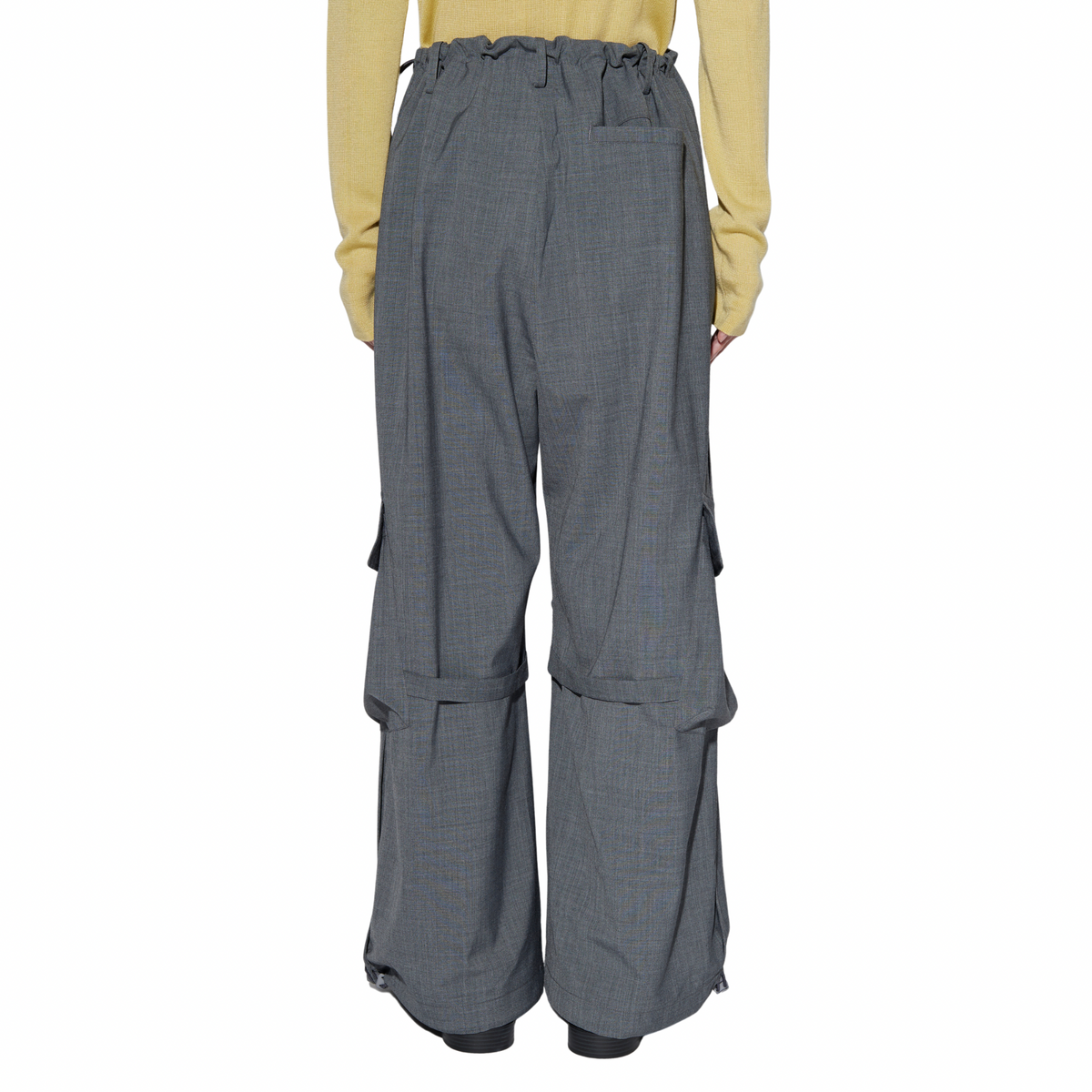 WOOL BLEND EASY CARGO PANTS