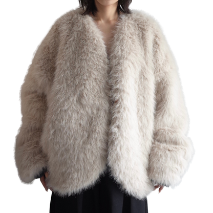 REVERSIBLE NYLON FUR BLOUSON