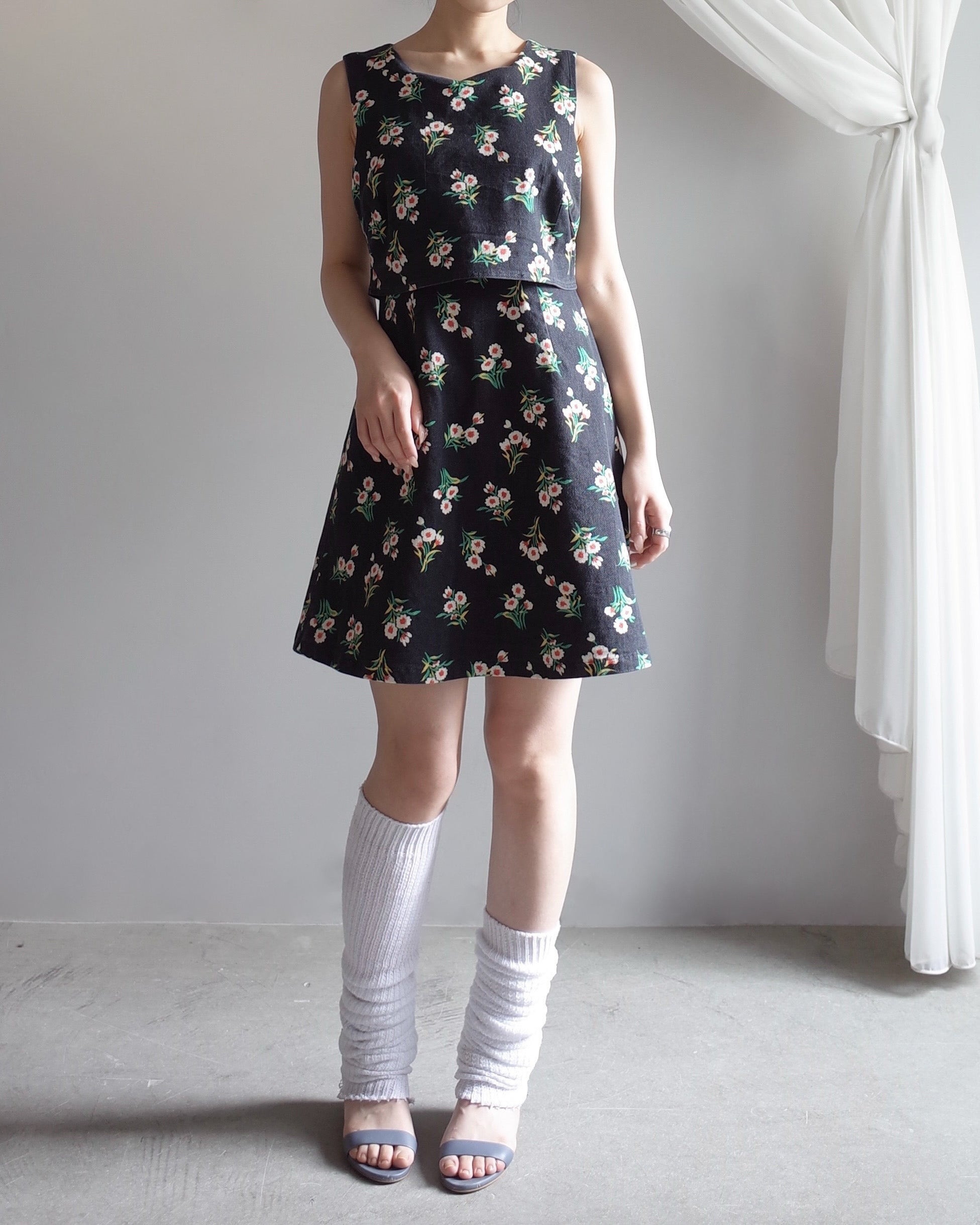 Used / LAYERED SLEEVELES ONEPIECE