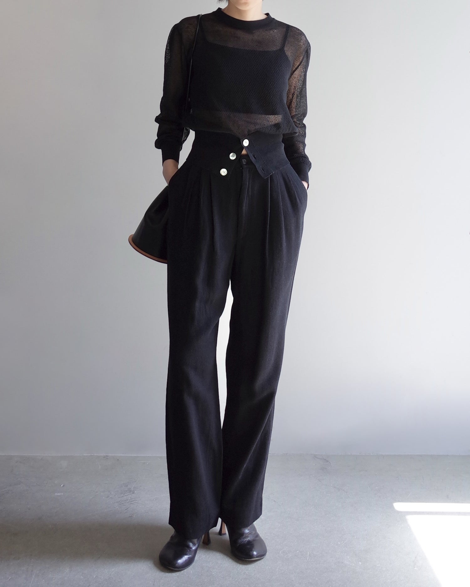 Used  / TWOTUCK SEMI WIDE TAPERED PANTS