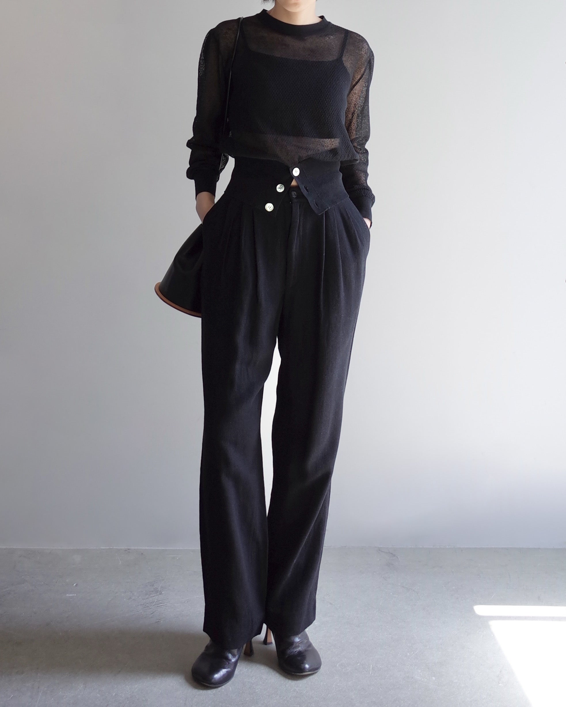Used  / TWOTUCK SEMI WIDE TAPERED PANTS