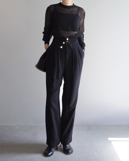 Used  / TWOTUCK SEMI WIDE TAPERED PANTS