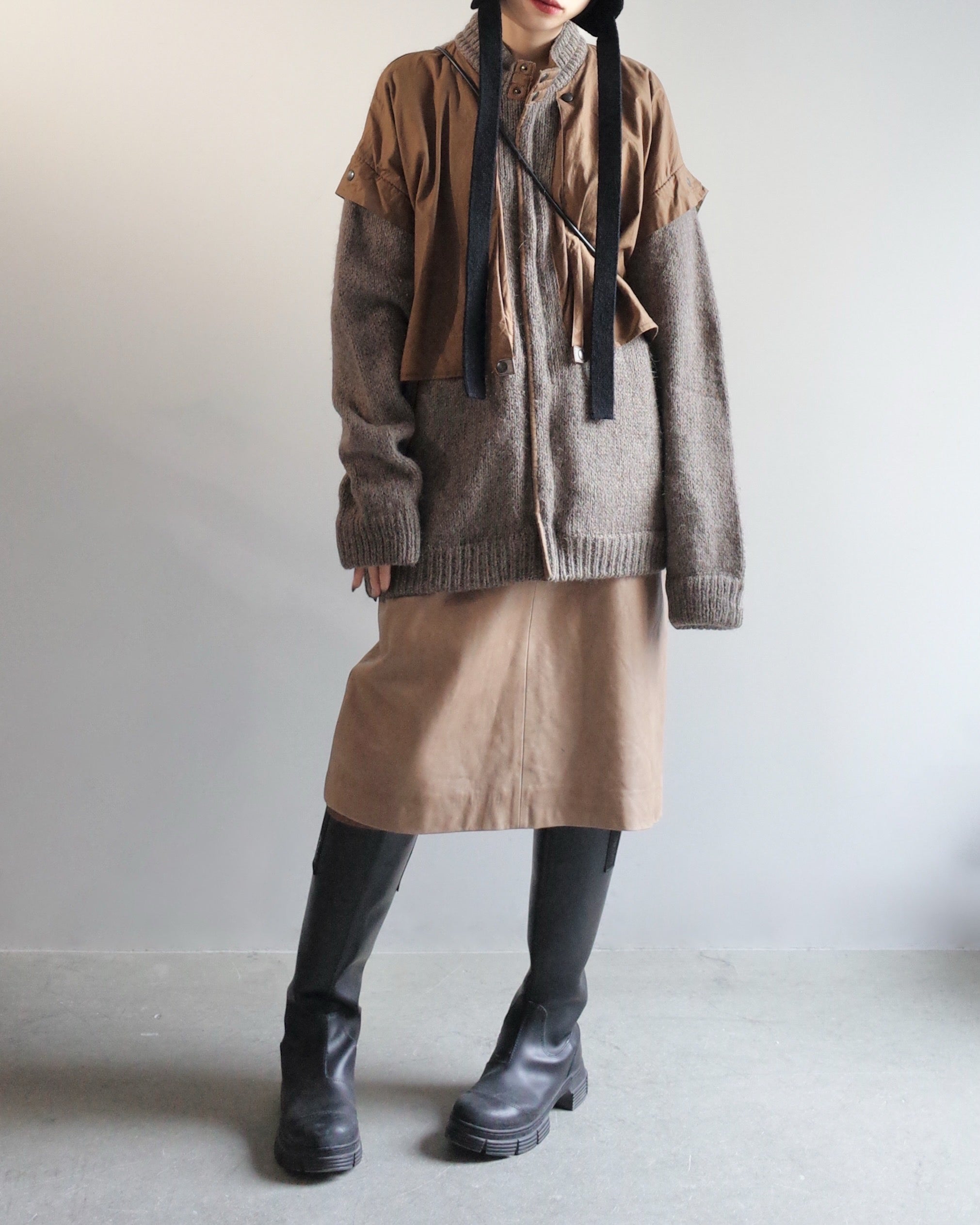 Used / LEATHER SKIRT