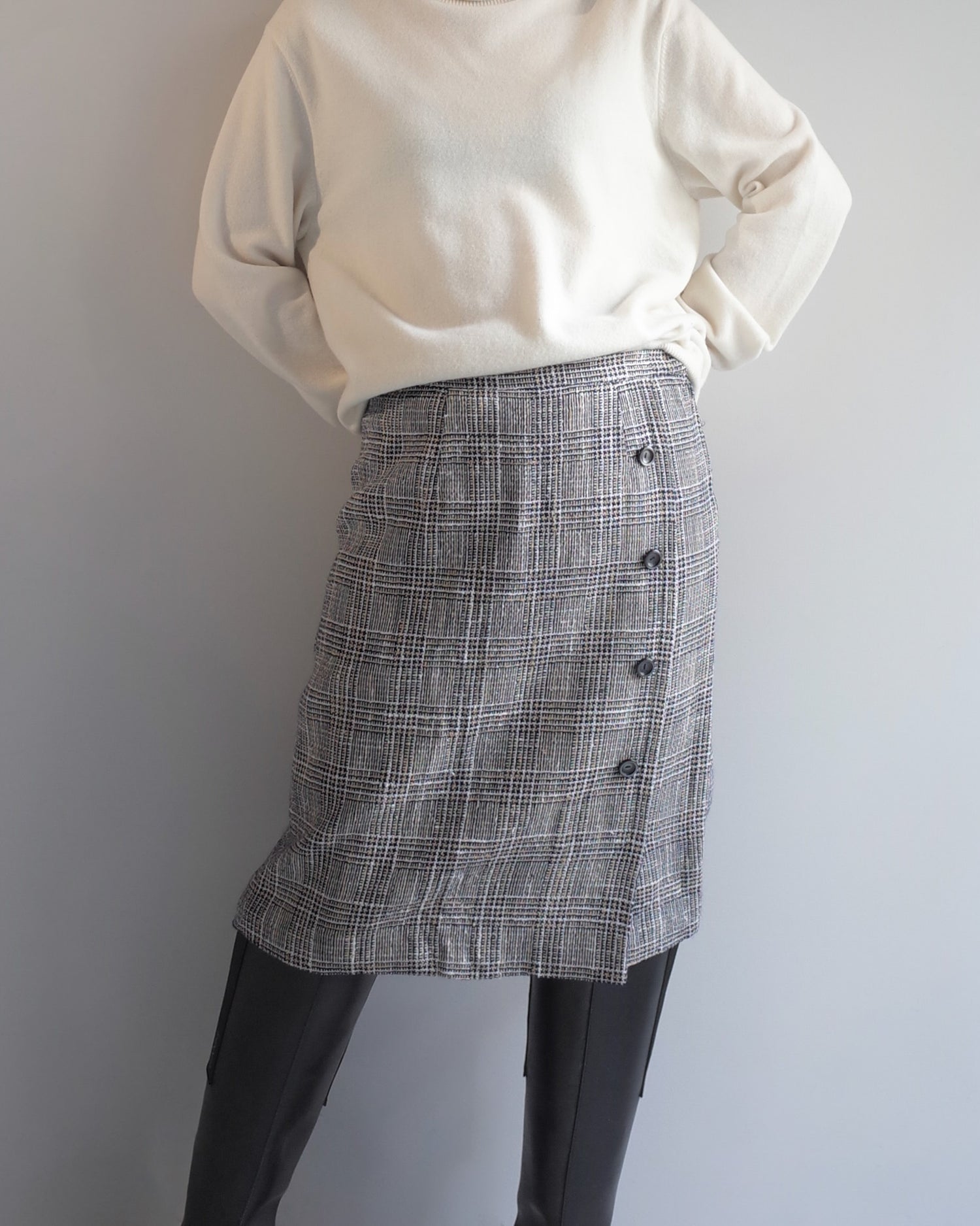 Used / CHECK SKIRT
