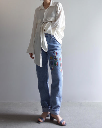 Used  / TAPERED DENIM PANTS