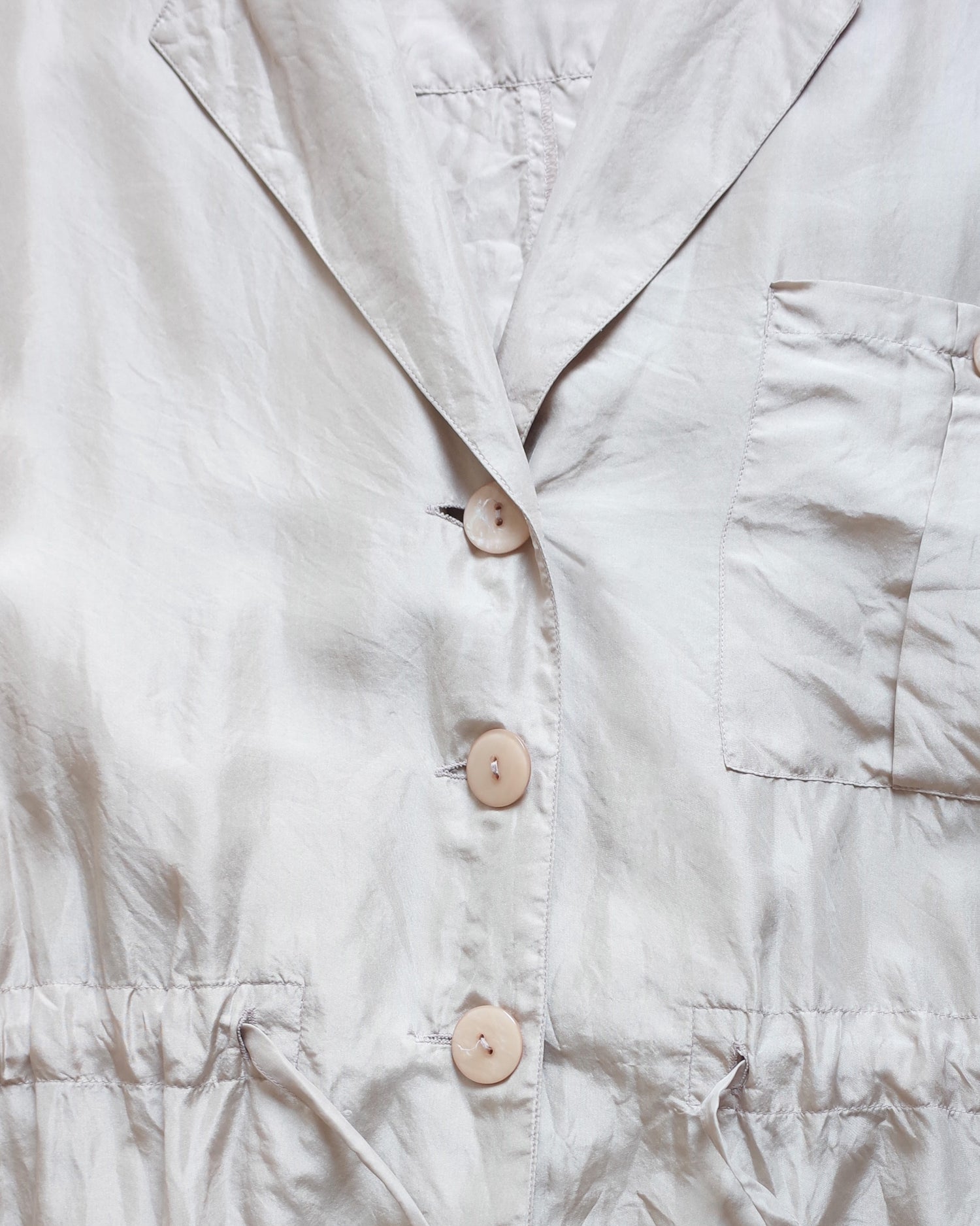 Used / SILK SHORT SLEEVE JACKET