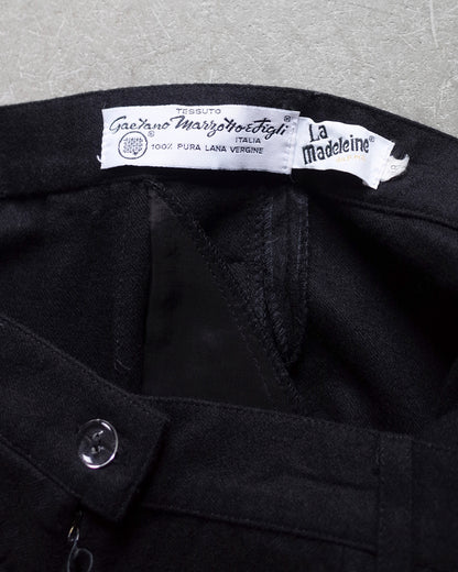 Used / WOOL TAPERED PANTS