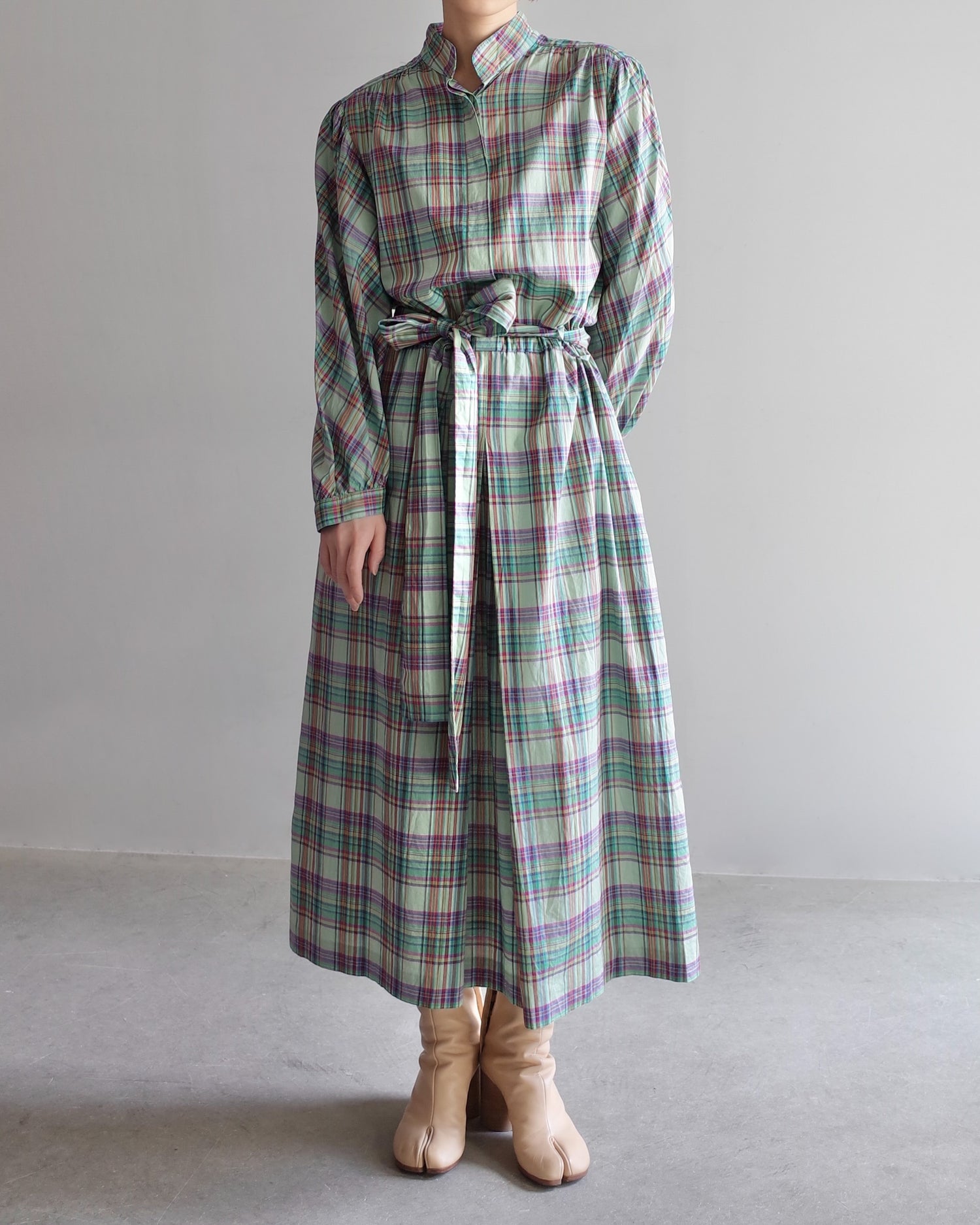 Used / PLEATS SHIRT ONEPIECE