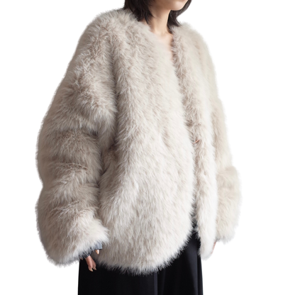 REVERSIBLE NYLON FUR BLOUSON