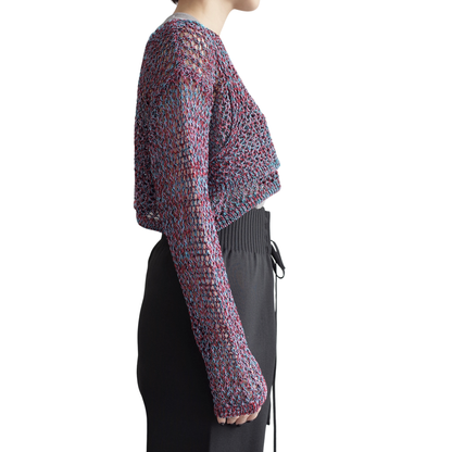 COIL YARN MIX CARDIGAN