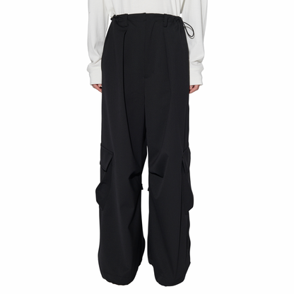 WOOL BLEND EASY CARGO PANTS