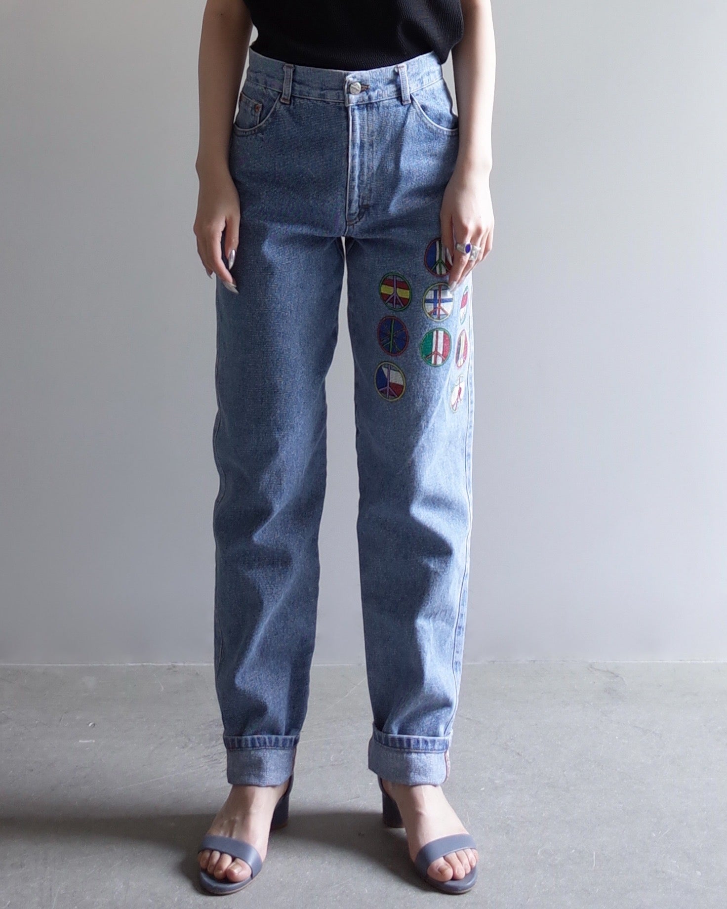 Used  / TAPERED DENIM PANTS