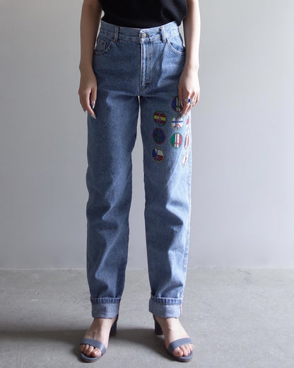 Used  / TAPERED DENIM PANTS