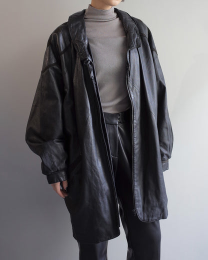 Used / LEATHER MEDI JACKET