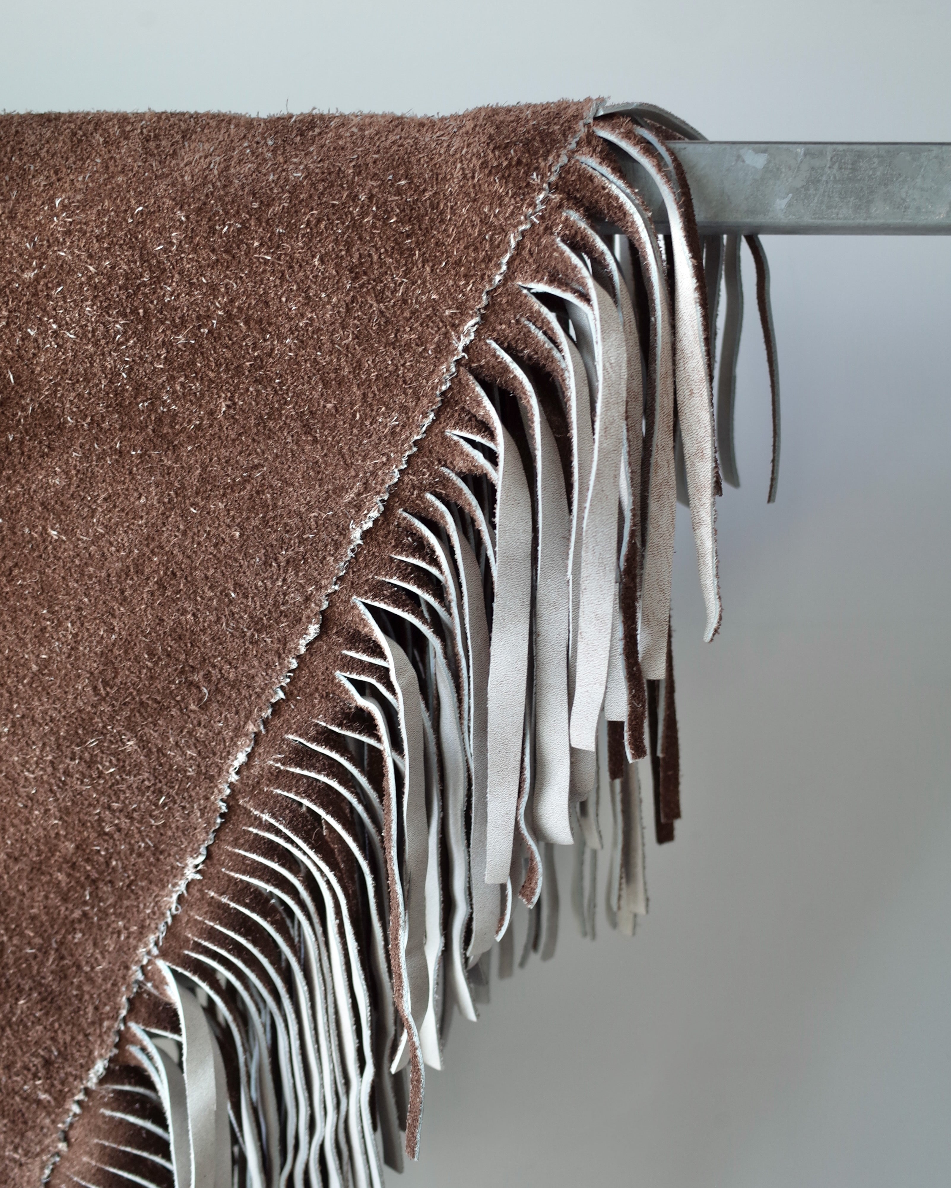 Used / LEATHER PONCHO