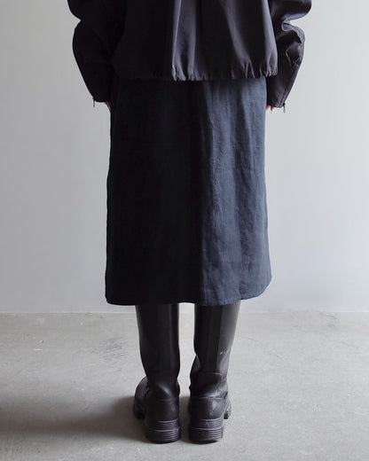 Used / MIDI LINEN SKIRT