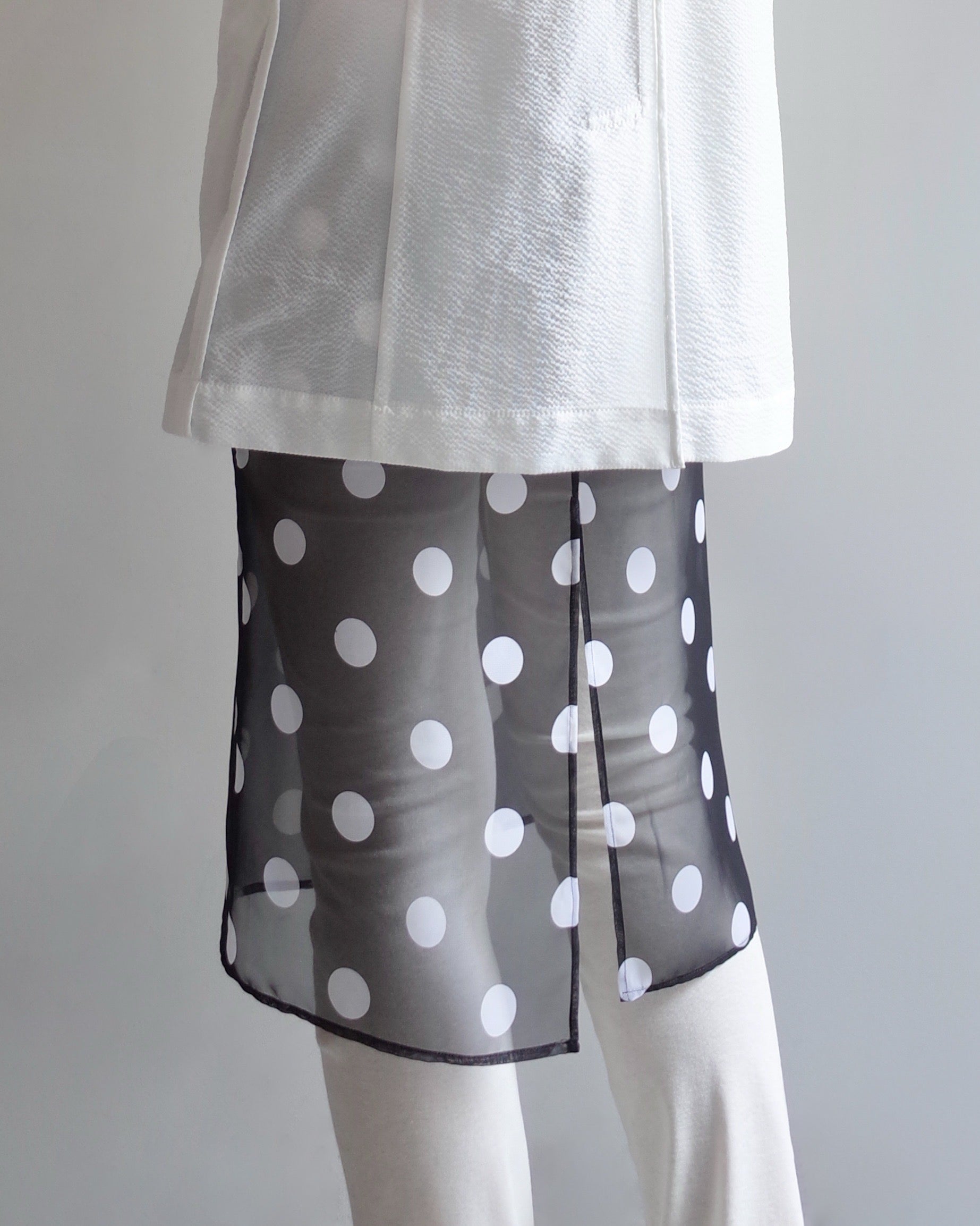 DOT SHEER SKIRT