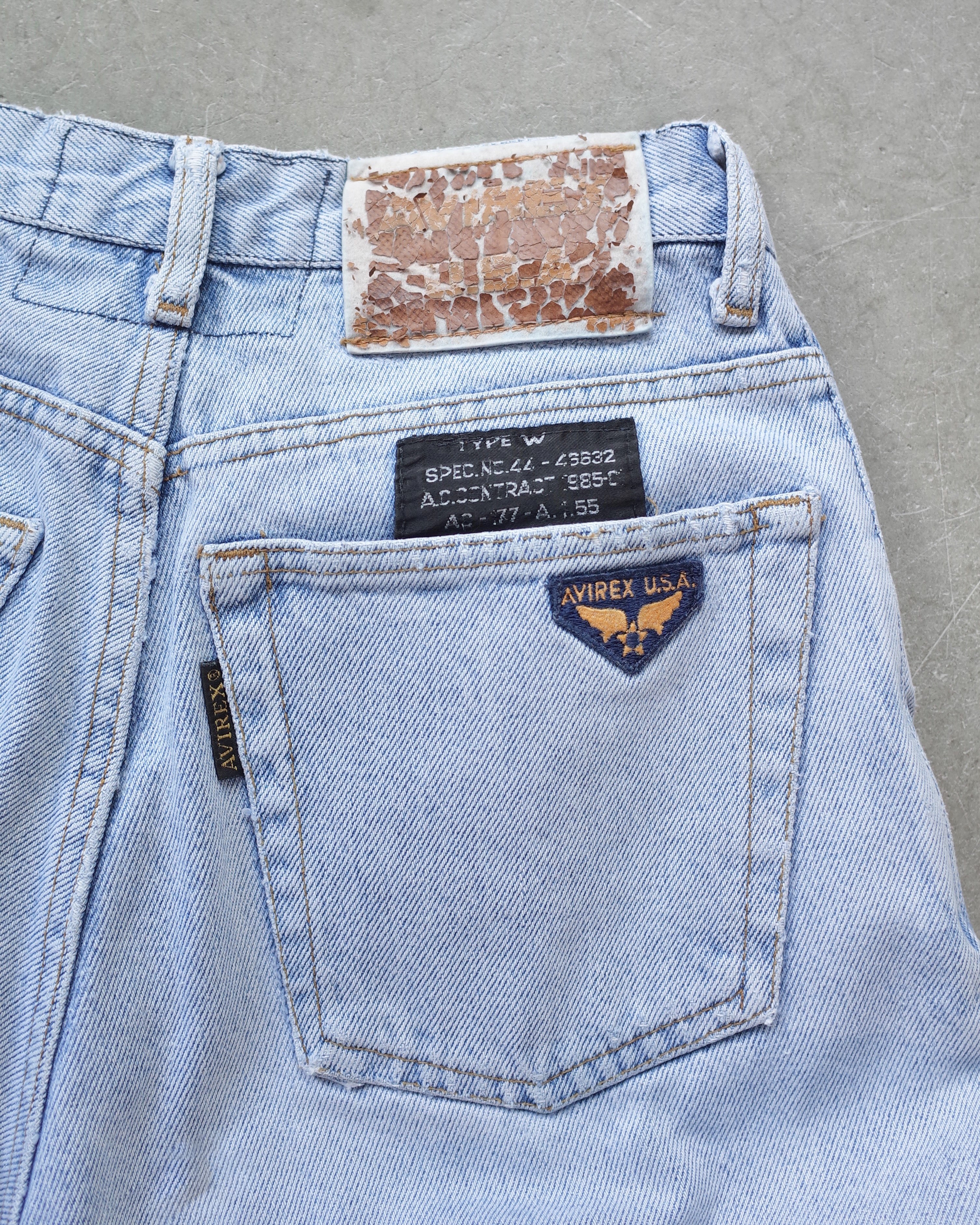 Used / AVIREX STRAIGHT DENIM