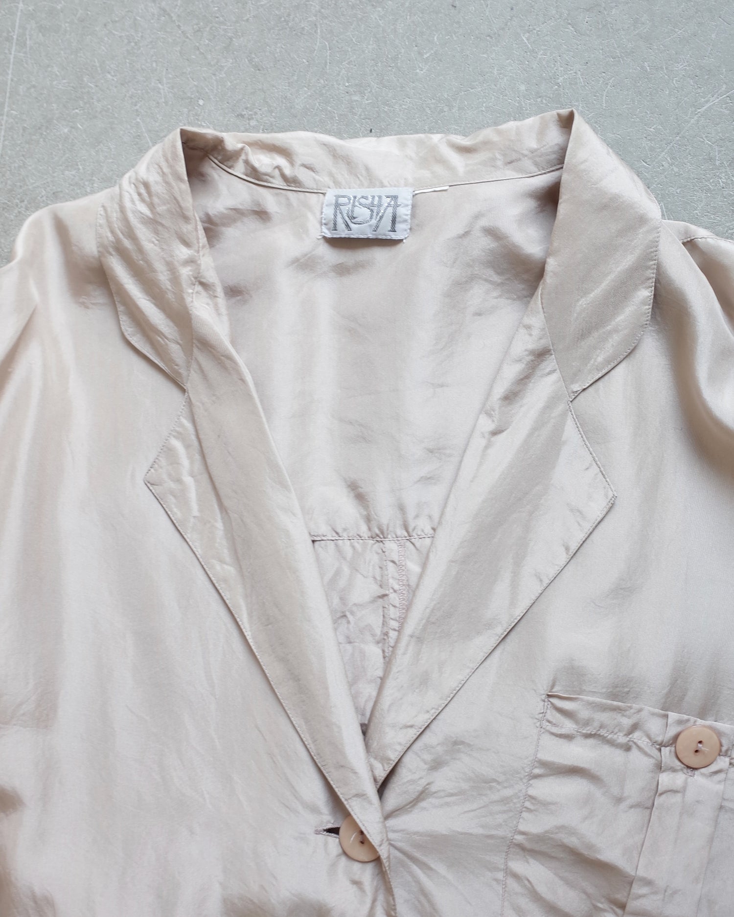 Used / SILK SHORT SLEEVE JACKET