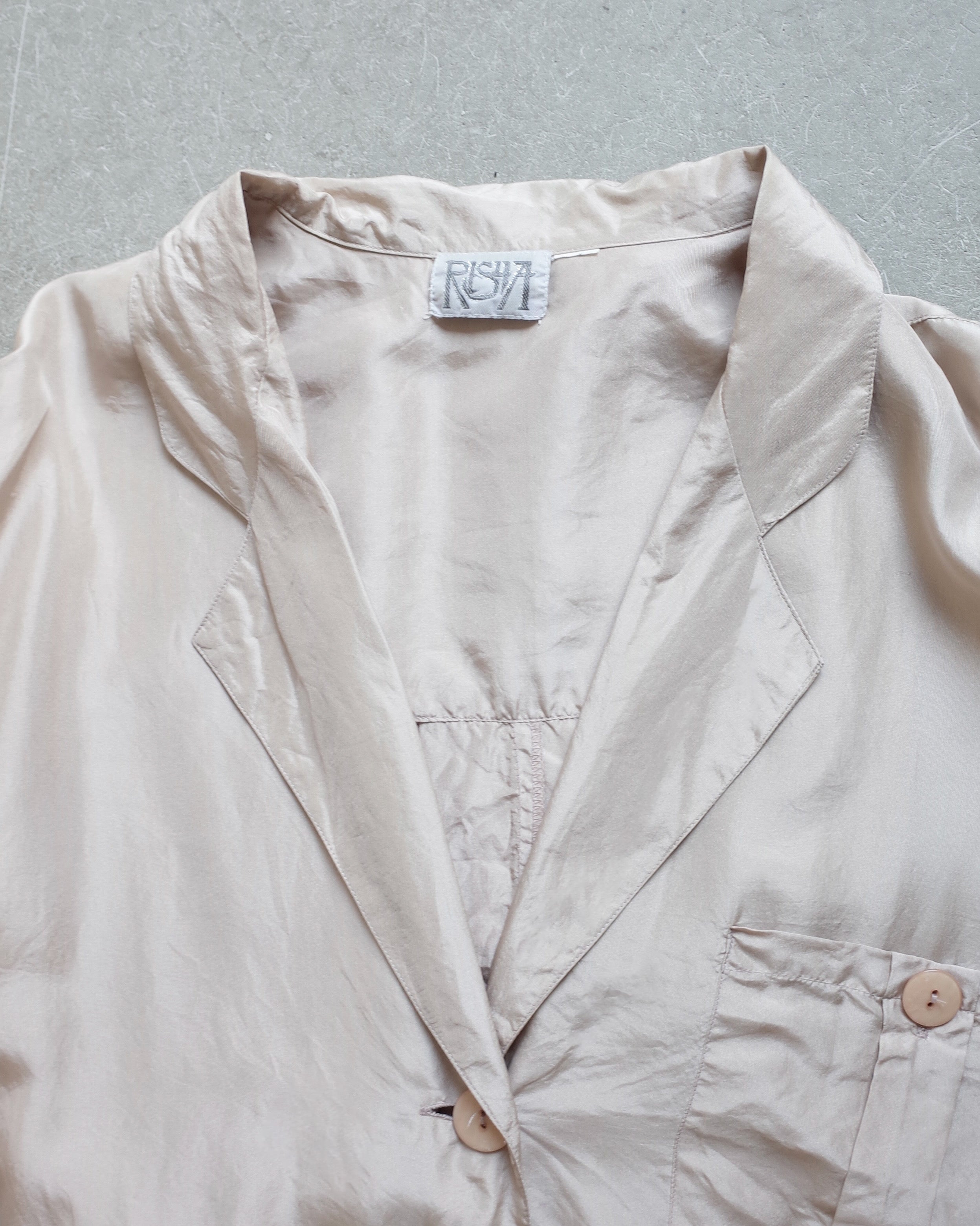 Used / SILK SHORT SLEEVE JACKET
