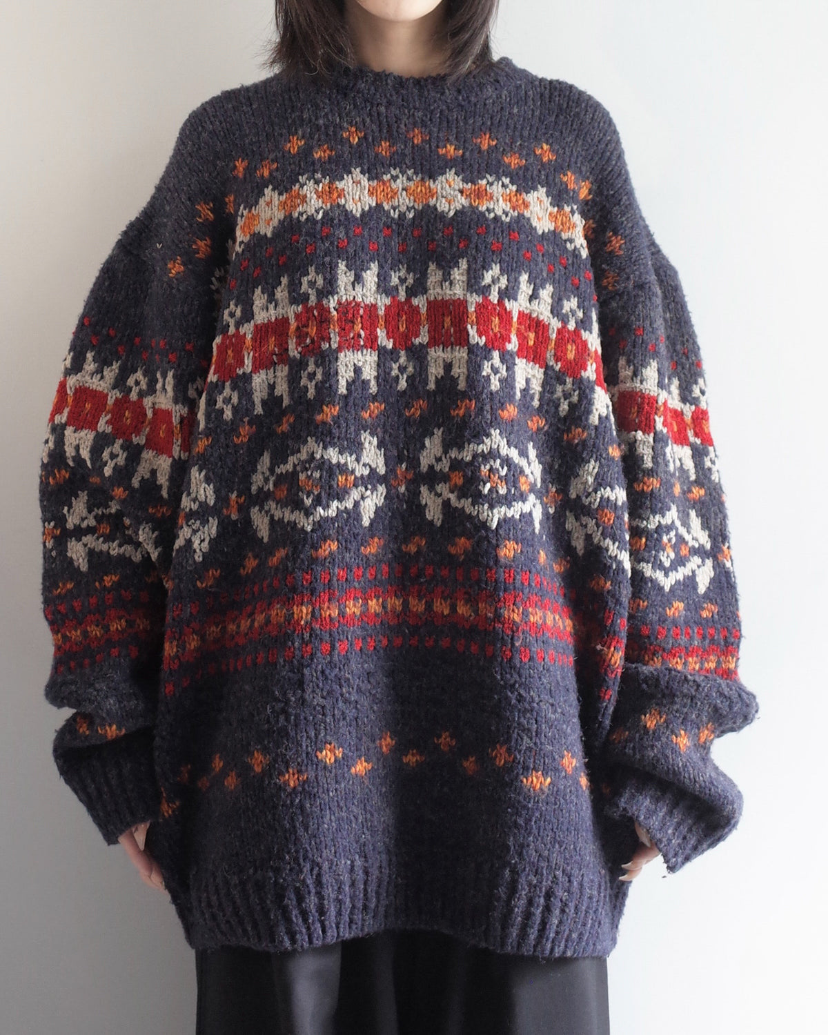 Used / NORDIC KNIT SWEATER