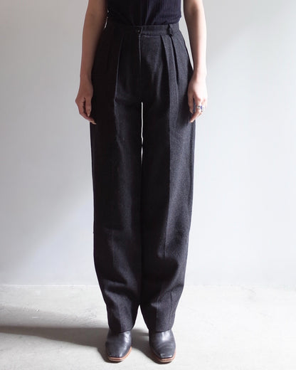 Used / WOOL TAPERED PANTS