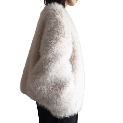 REVERSIBLE NYLON FUR BLOUSON