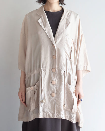 Used / SILK SHORT SLEEVE JACKET