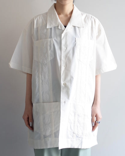 Used / SHORTS SLEEVE EMBROIDERY SHIRT