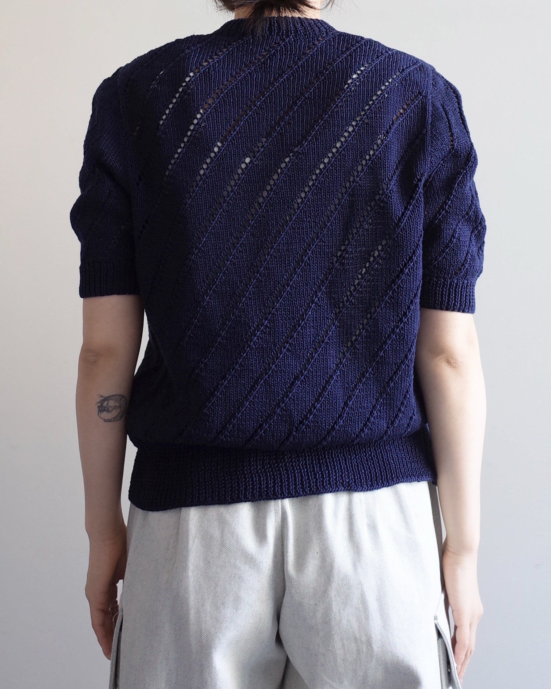 Used / HALF SLEEVE KNIT CARDIGAN