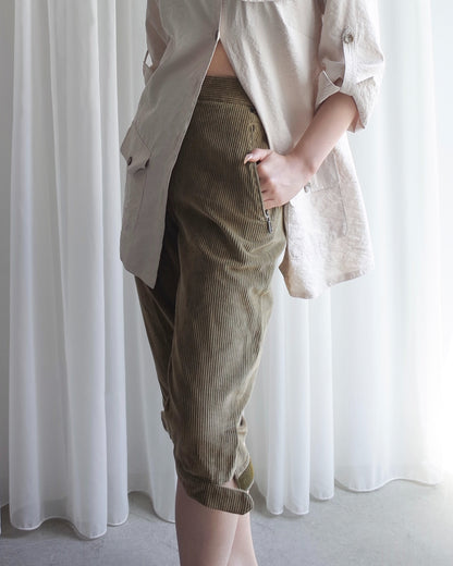 Used / BIKER CORDUROY SHORTS