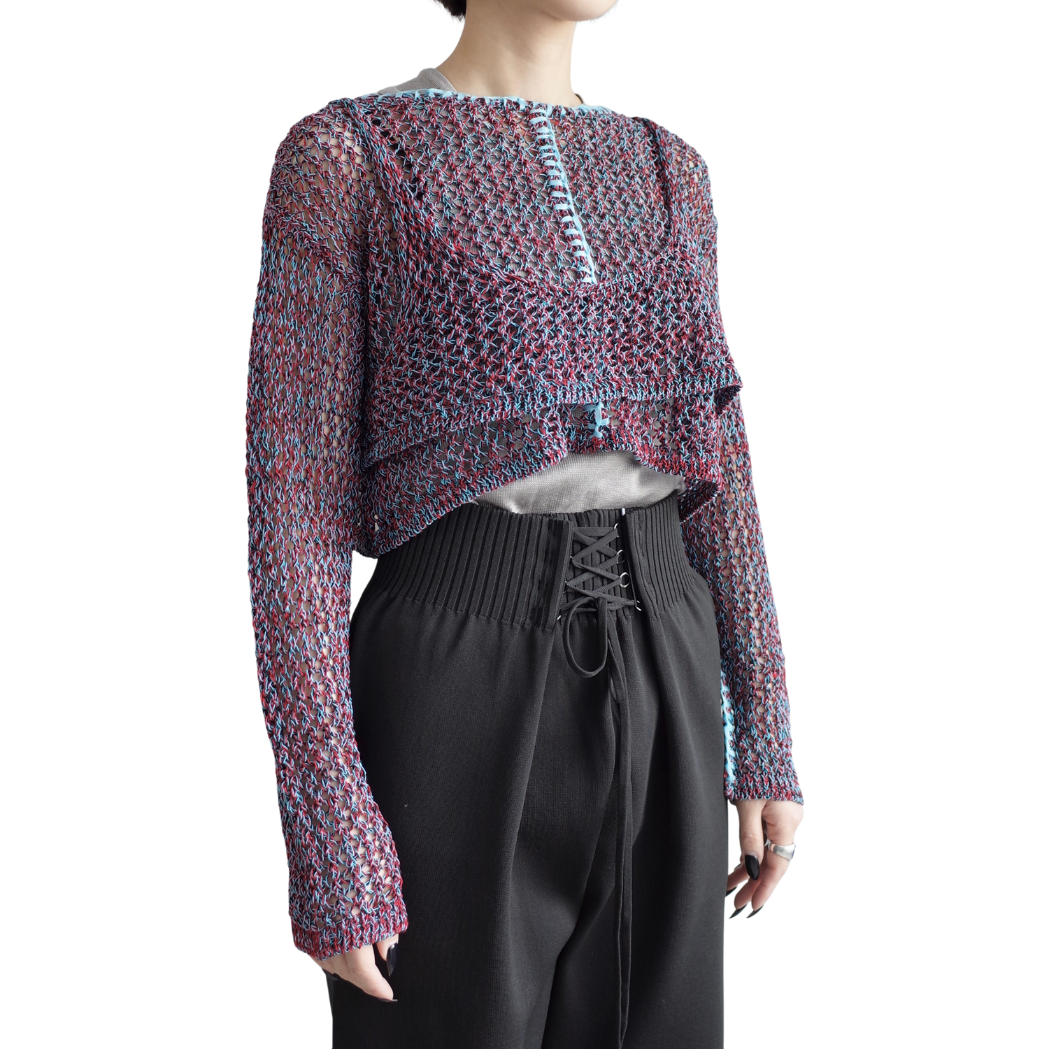COIL YARN MIX CARDIGAN