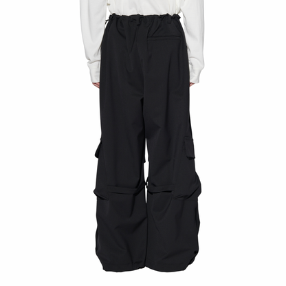 WOOL BLEND EASY CARGO PANTS