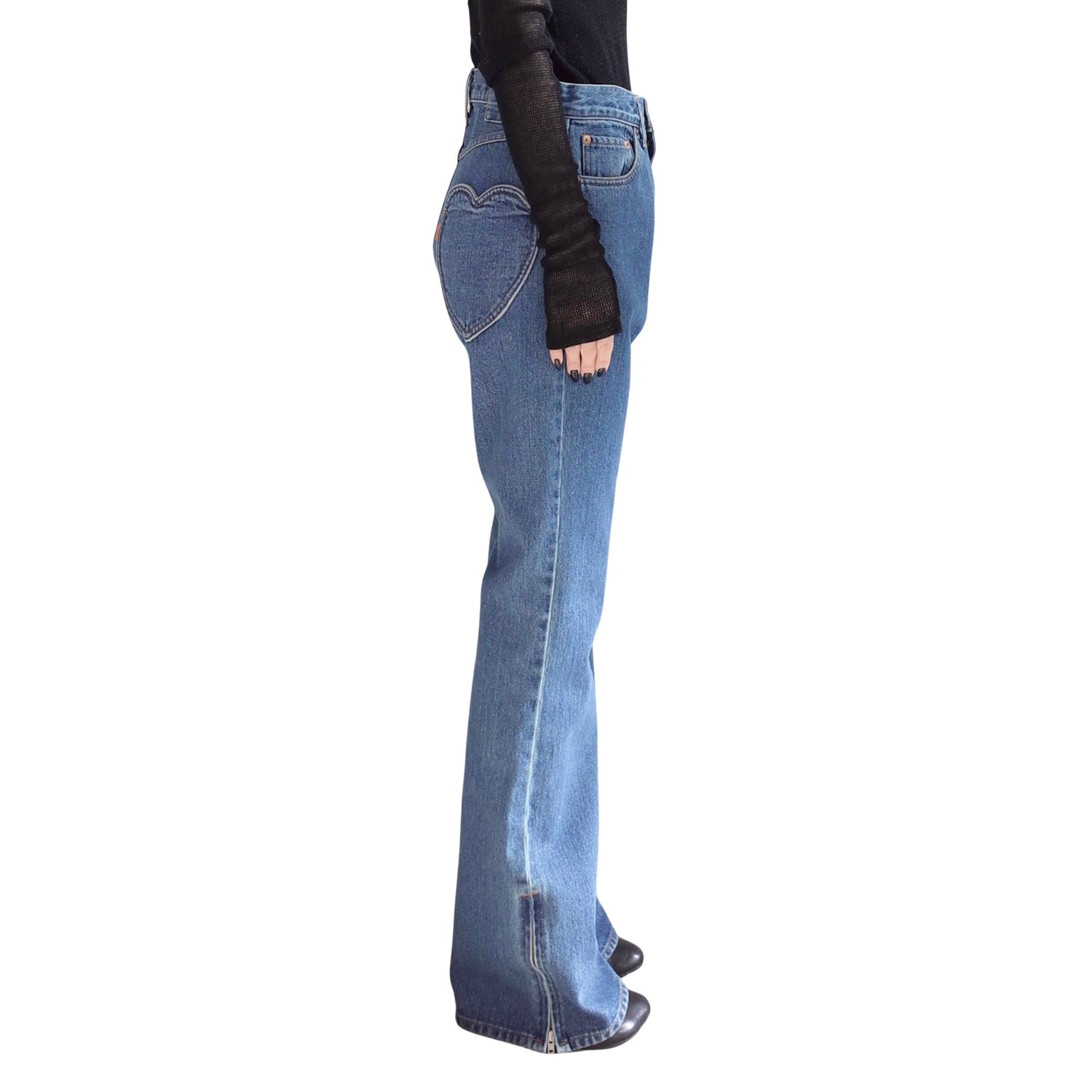 BOOTS CUT SIDE ZIP JEANS
