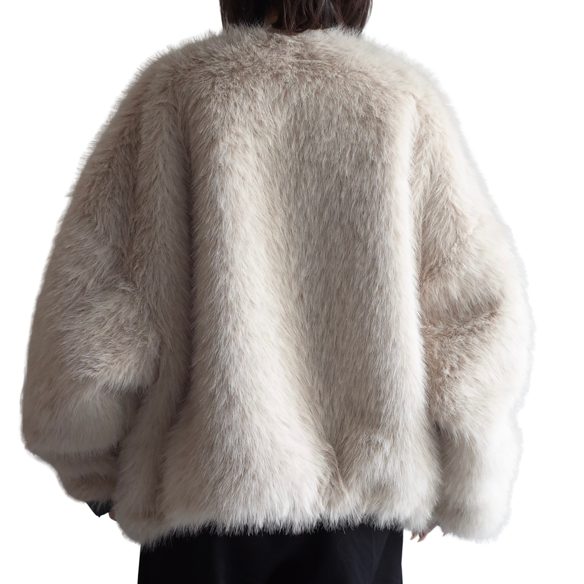 REVERSIBLE NYLON FUR BLOUSON