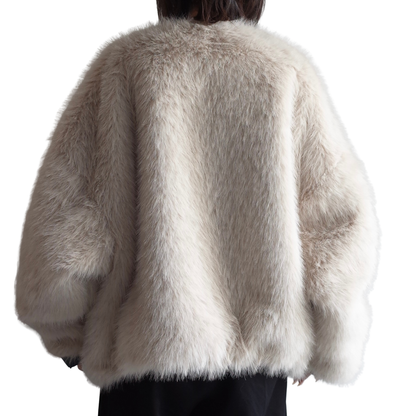 REVERSIBLE NYLON FUR BLOUSON
