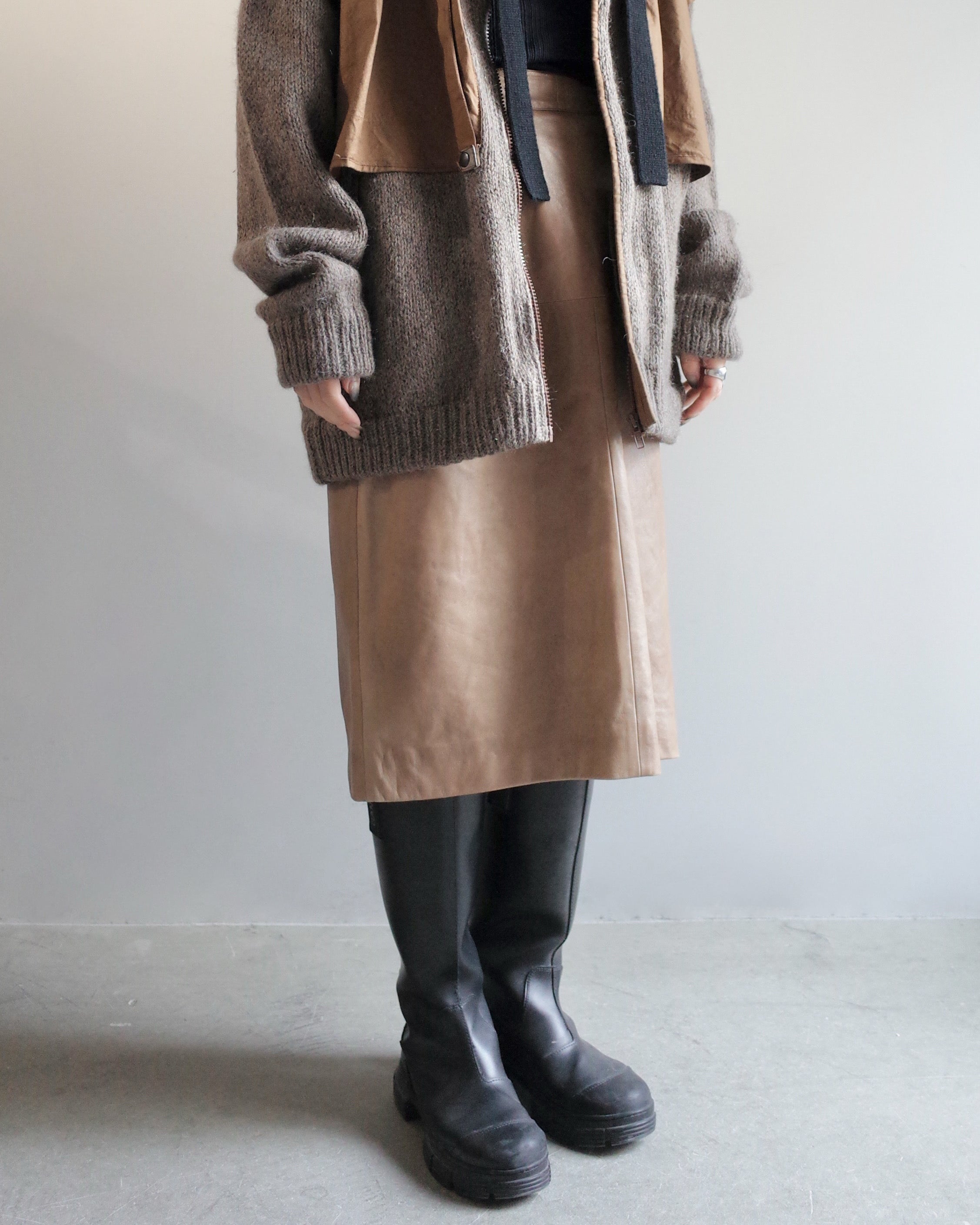 Used / LEATHER SKIRT