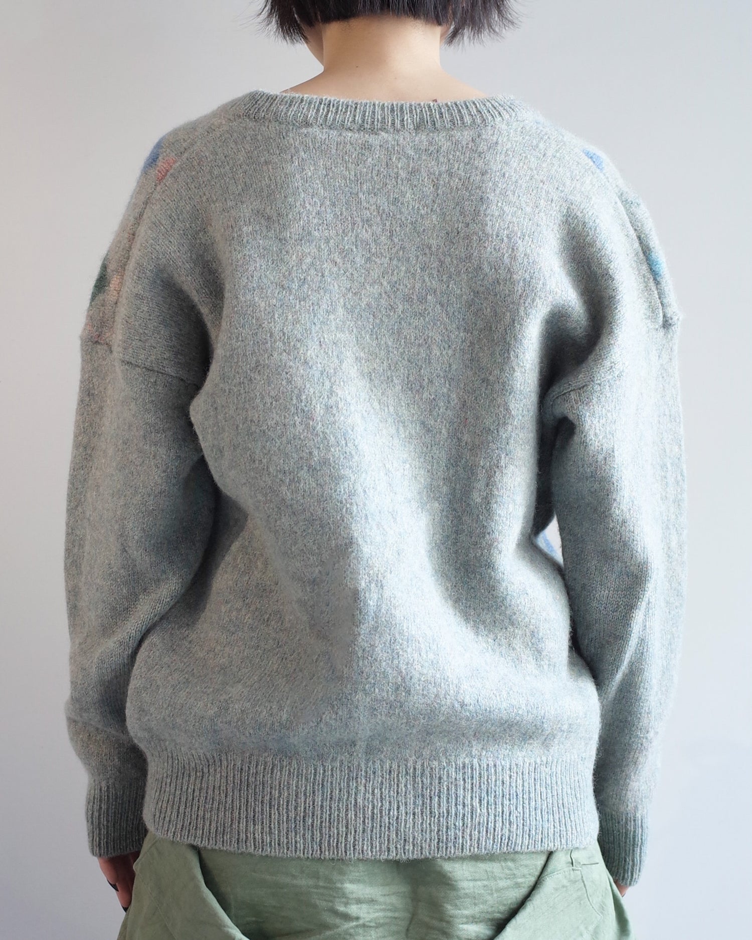 Used / ARGYLE CARDIGAN