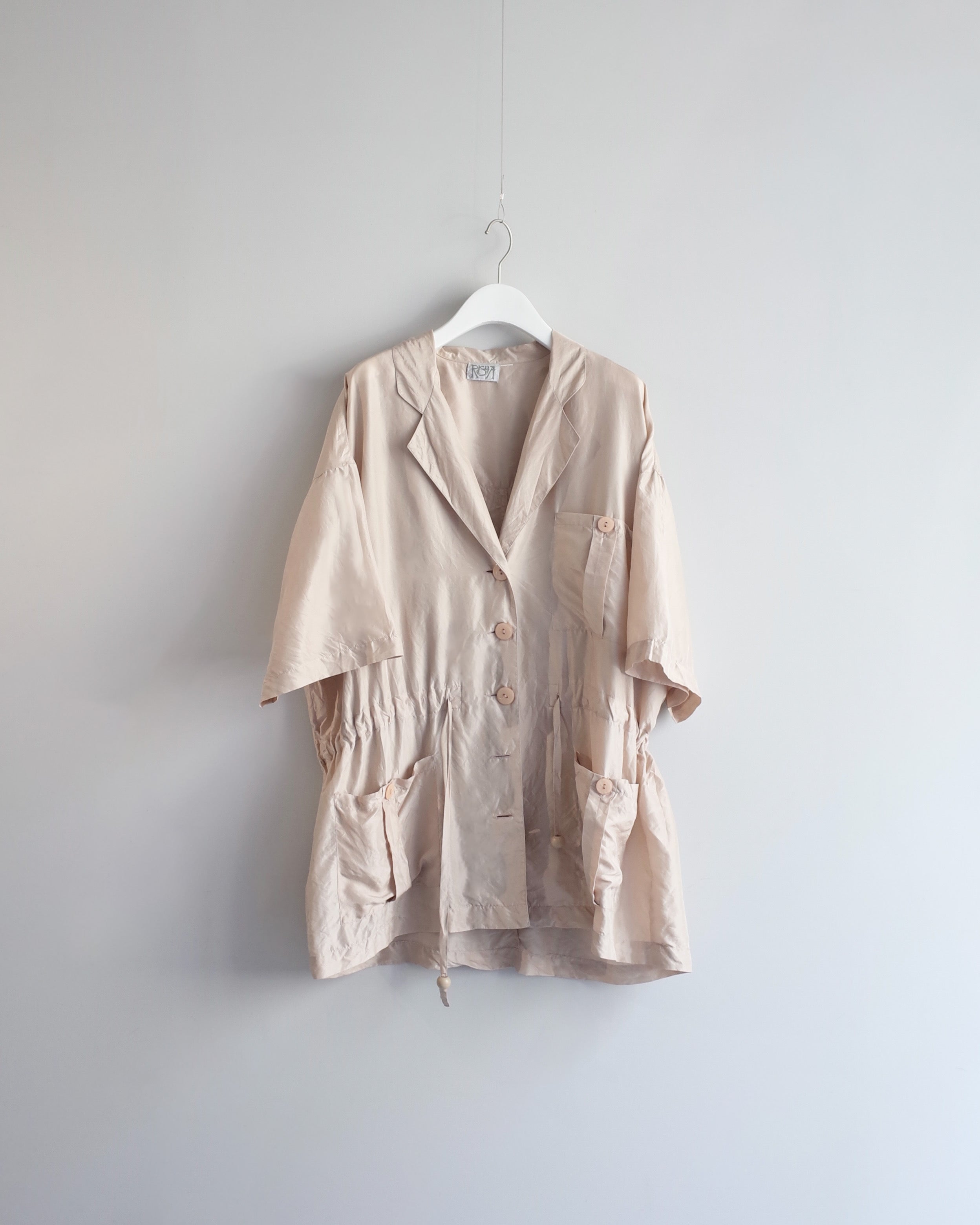 Used / SILK SHORT SLEEVE JACKET