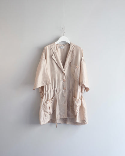Used / SILK SHORT SLEEVE JACKET